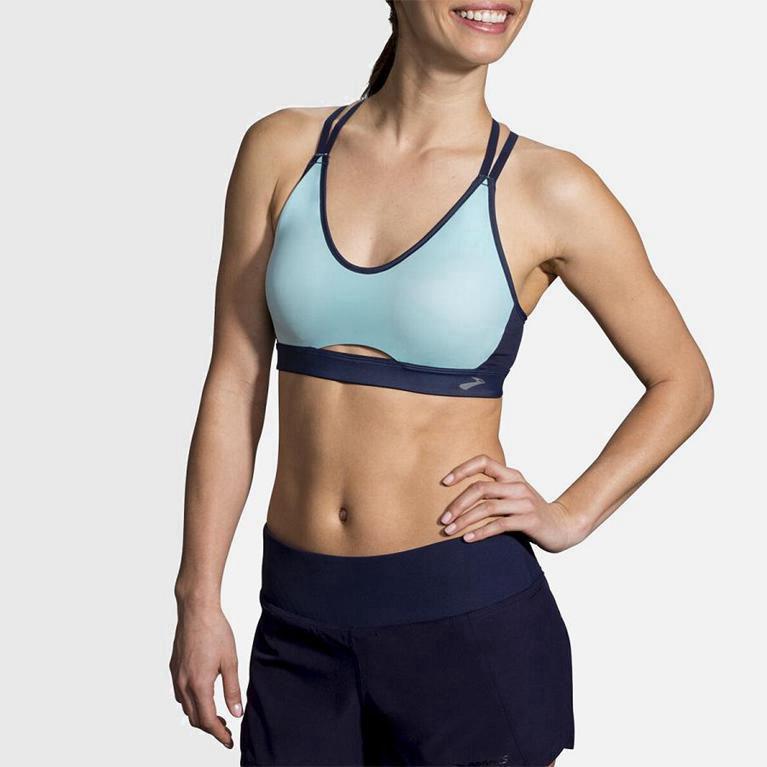 Brooks Fastforward Free Sport Beha voor Dames Blauw (IQDMV-1236)